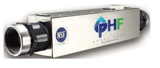 pHure Feed process diagram illustrating natural CO₂ pH control through hyper-dissolved delivery